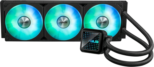 ASUS PRIME LC 360 ARGB CPU LIQUID COOLER INTEL DISSIPATORE A LIQUIDO ALL-IN-ONE, TRE VENTOLE CON LED ARGB E ILLUMINAZIONE AURA, 40CM DI TUBI 1700/1200/115X AMD AM5/AM4 NERO